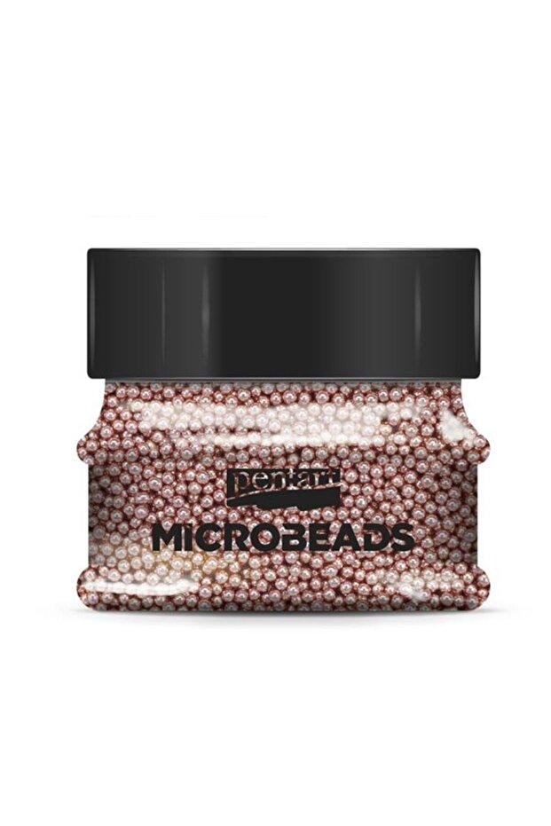 GLASS MICROBEADS ROSE GOLD 40g