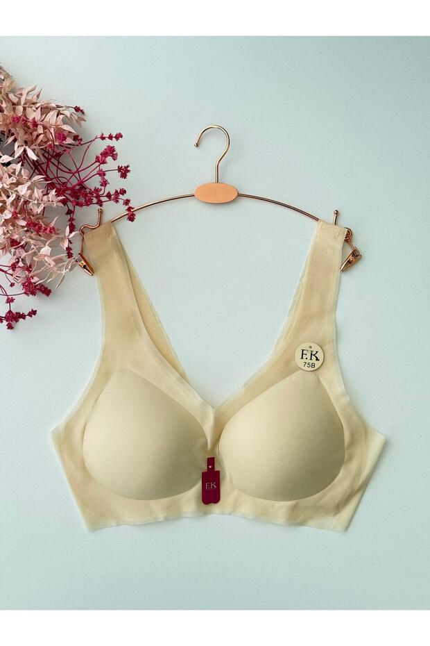 Ultra Light Ice Silk Breathable Flexible Fabric Seamless Bra - 1245