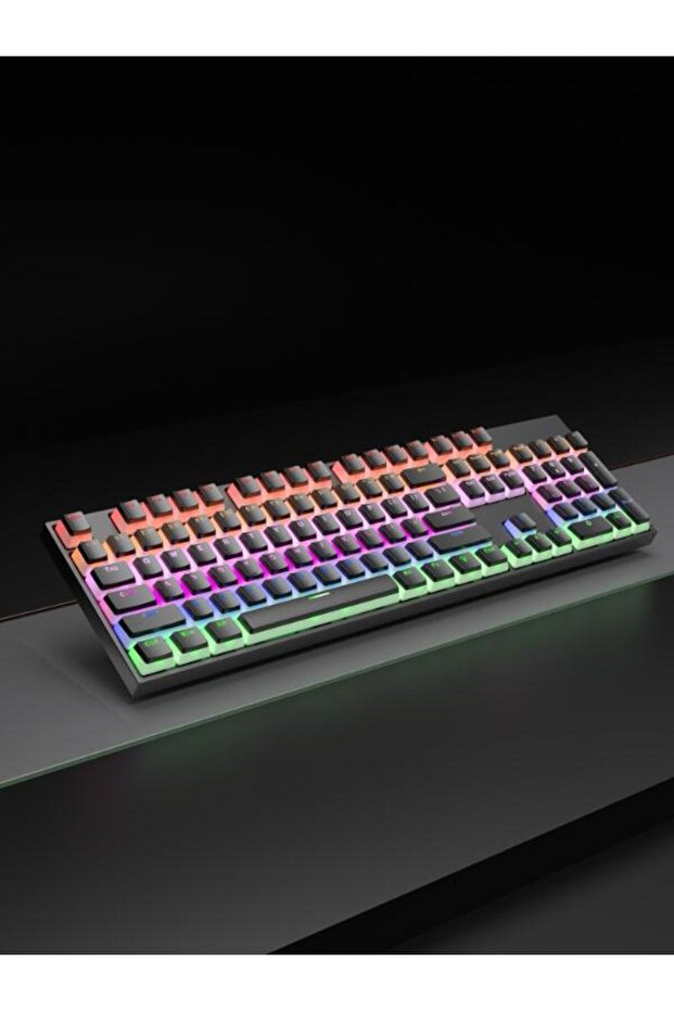 لوحة مفاتيح الألعاب الميكانيكية المضيئة QS-506 مع إضاءة RGB