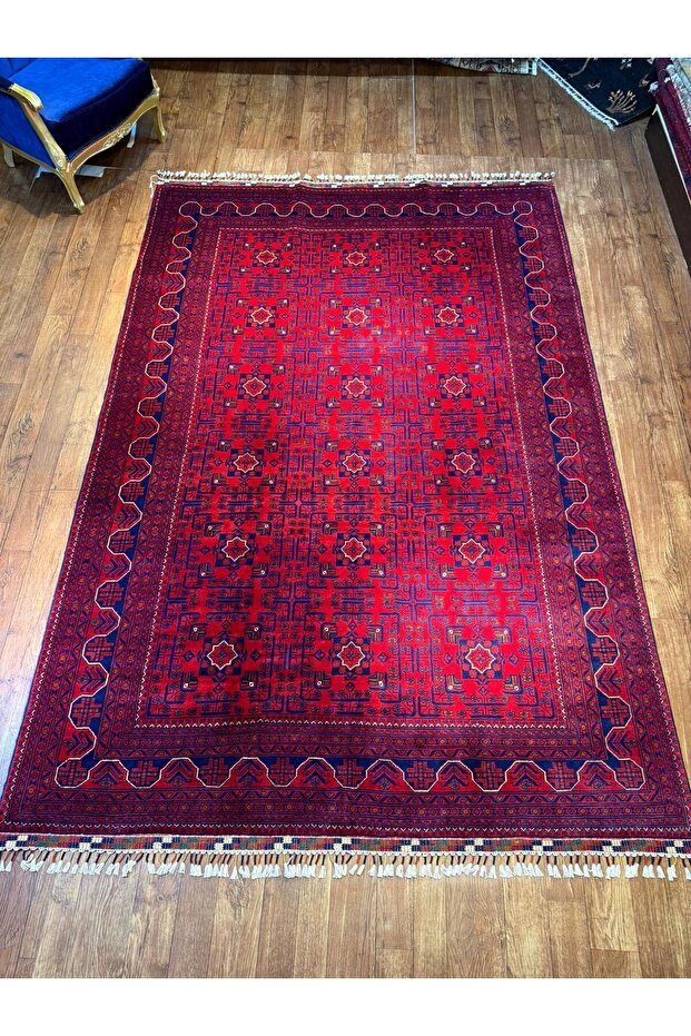 El dokuma Afgan halısı - 1