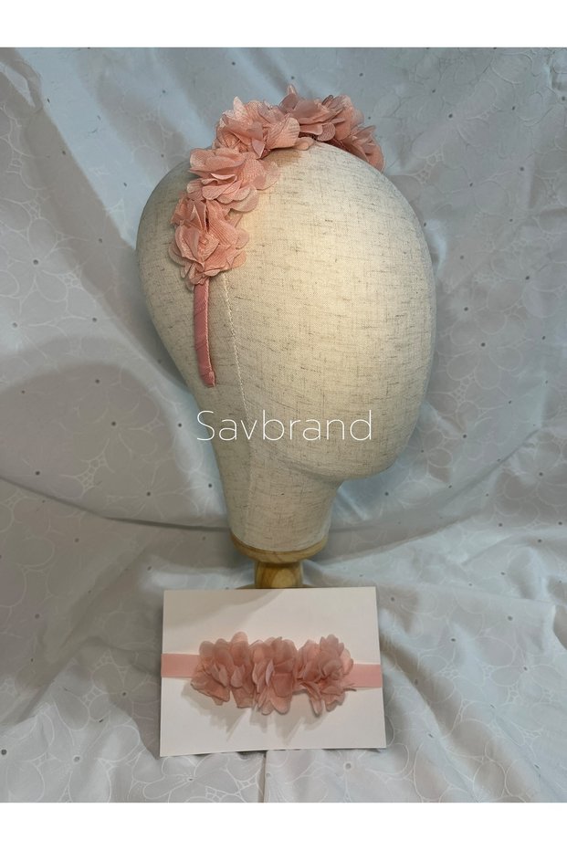 Trendy Mother Daughter Hair Accessory Set - Baby Headband + Women's Crown
