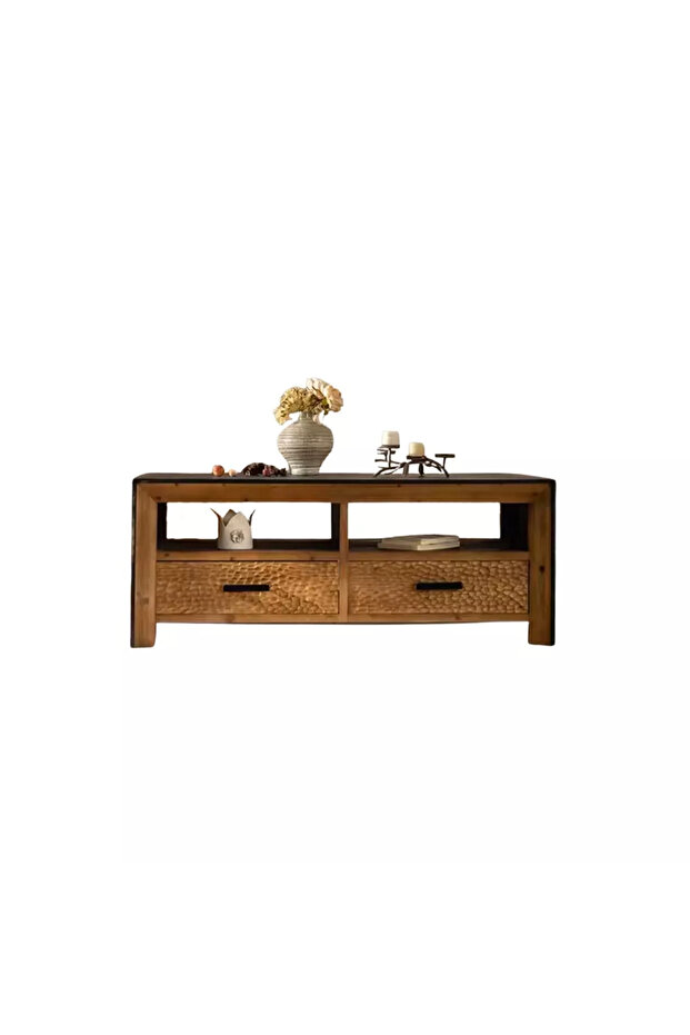Solid wood coffee table, 120 cm - 1