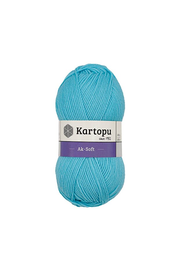 5 Pieces Aksoft Knitting Yarn K502 Mint Green