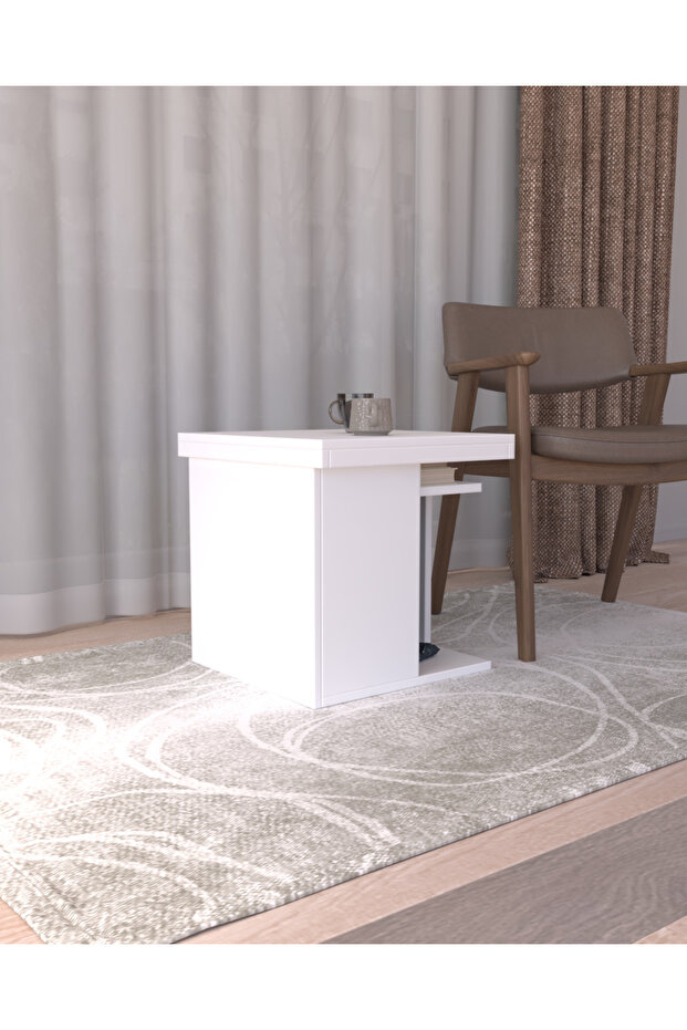 Pati Dostu İkili Konfor Sehpa | Üstü Tepsi | %100 MDF - 4