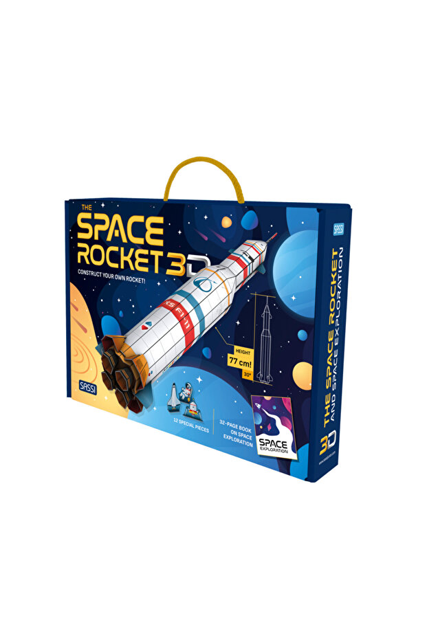Model 3D de construit - Rachetă spațială, SASSI, 6 ani+ - 1