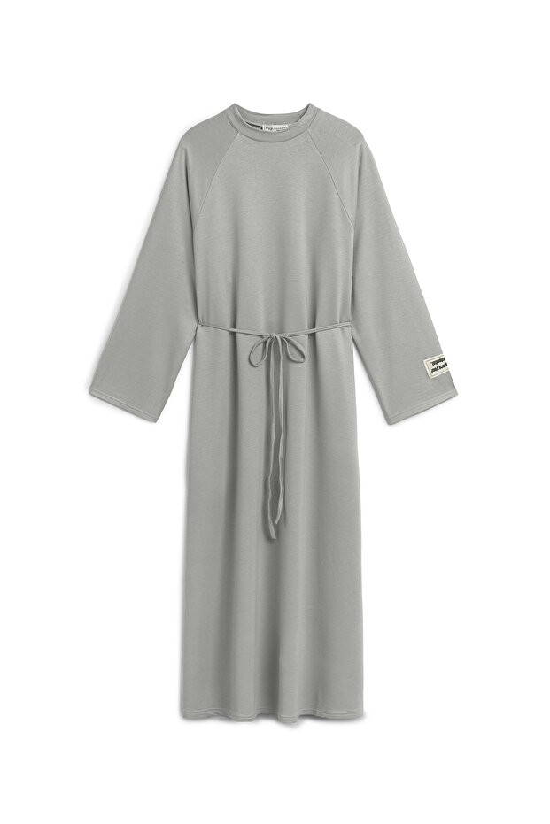 Rochie lungă oversize gri - 1