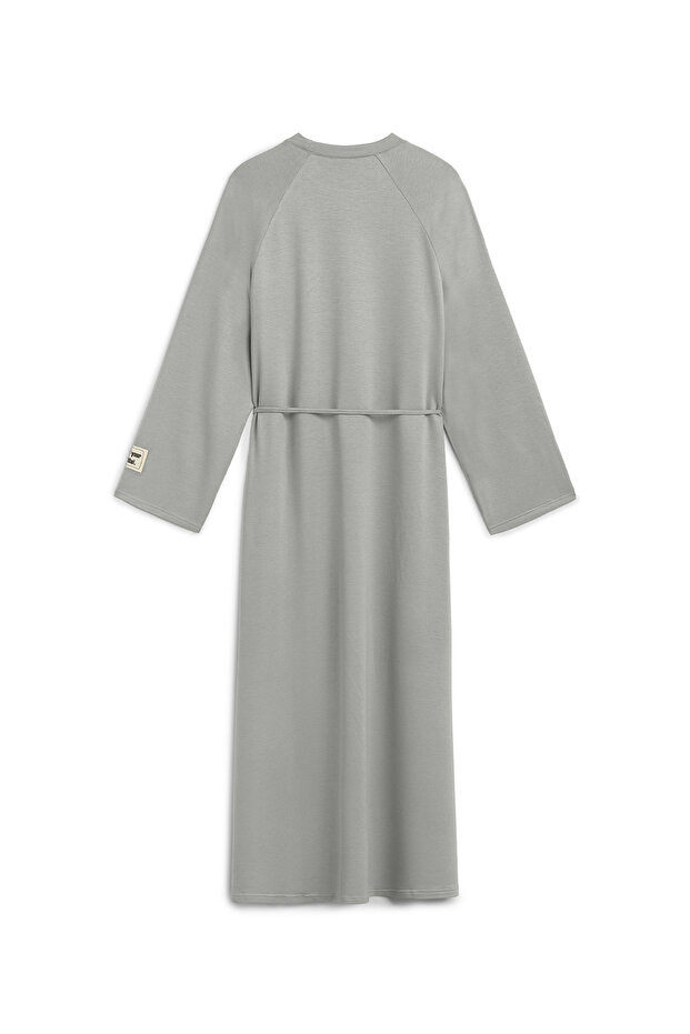 Rochie lungă oversize gri - 2