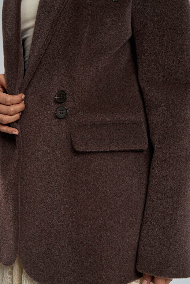 Runa Oversize Kahve Blazer - 7