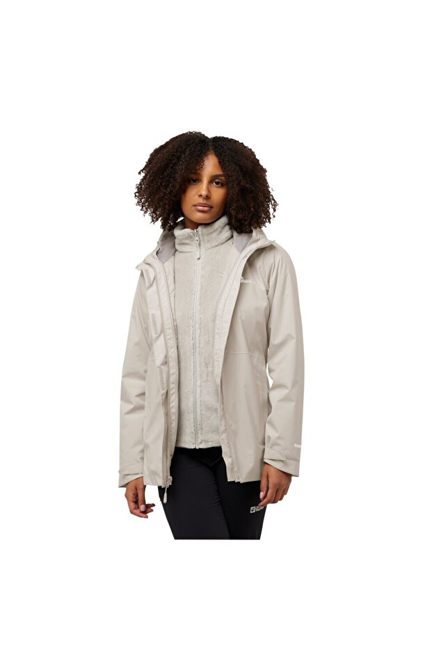 Rotwand 3in1 Women's Beige Outdoor Jacket Women's Outdoor Jacket A60333