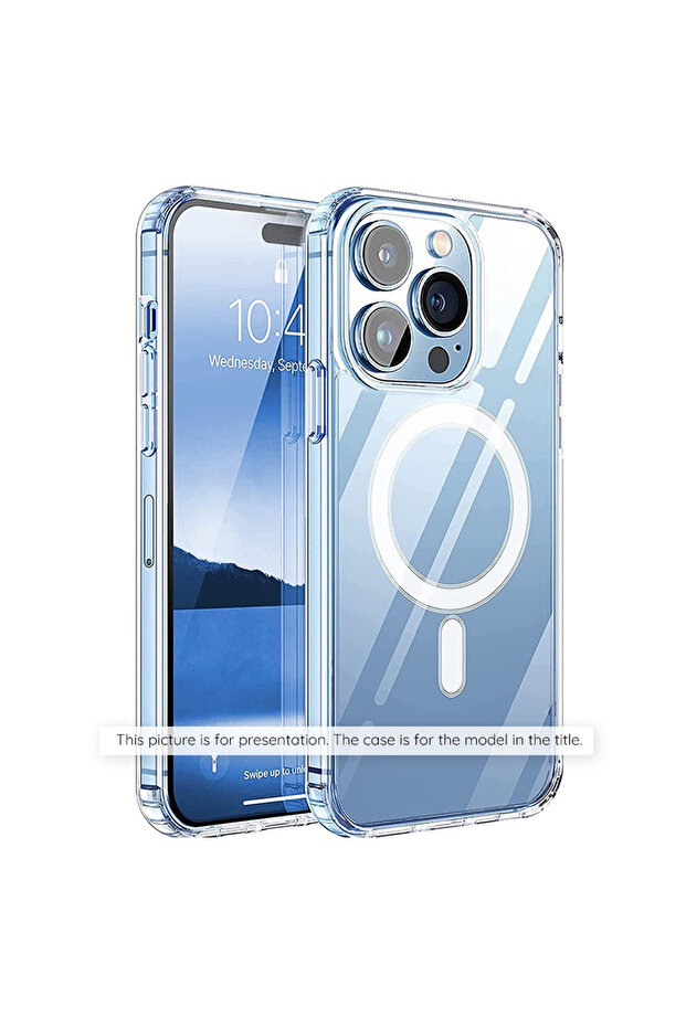 Case for iPhone 15 Pro Max, MagSafe Pro, L772, Transparent - 1