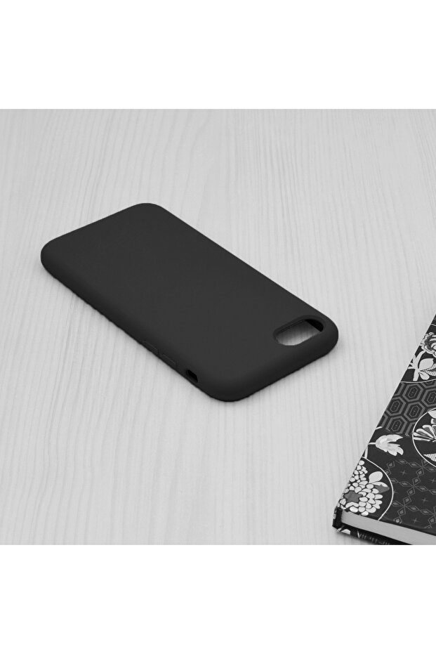 Double Structure Protective Case for iPhone 7 / 8 / SE 2, Microfiber, Titanium Black - 5