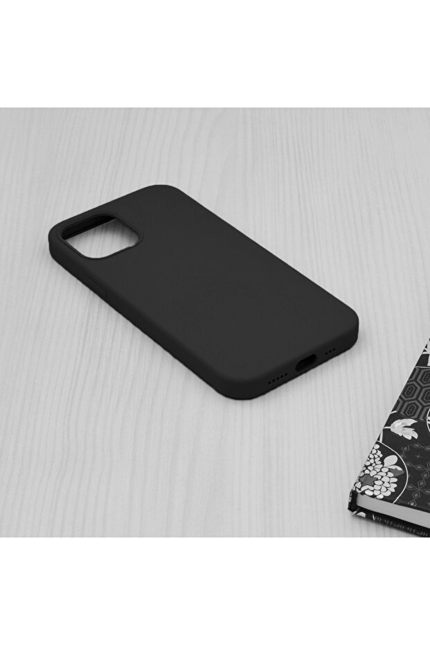 Double Structure Protective Case for iPhone 12 / 12 Pro, Microfiber, Titanium Black - 4