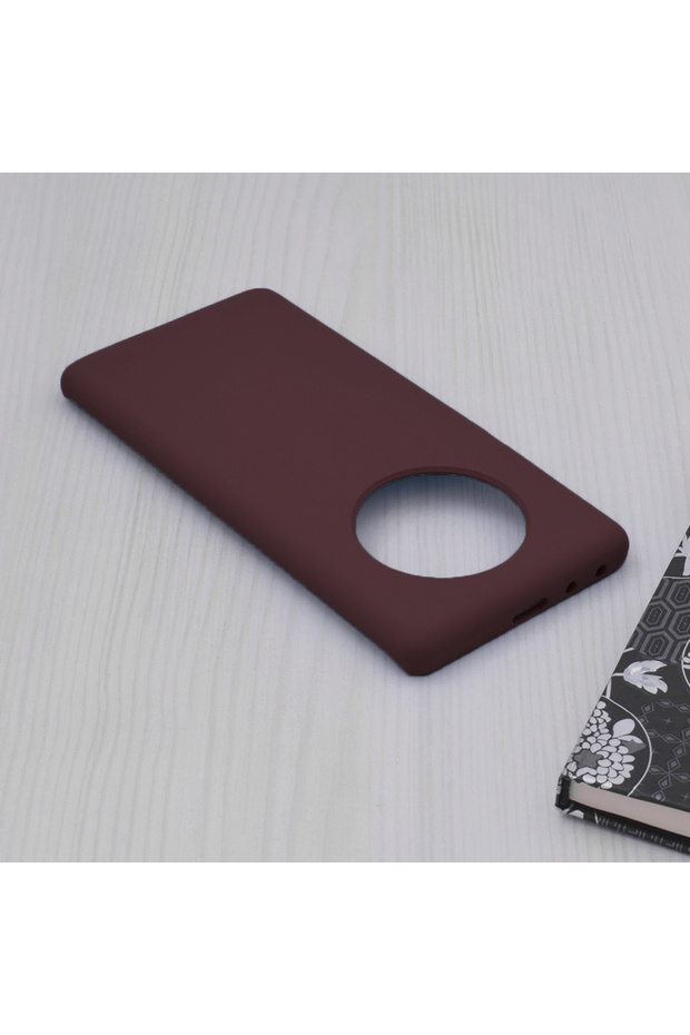 Double Structure Protective Case for Huawei Mate 40 Pro, Microfiber, Matte Cherry - 4