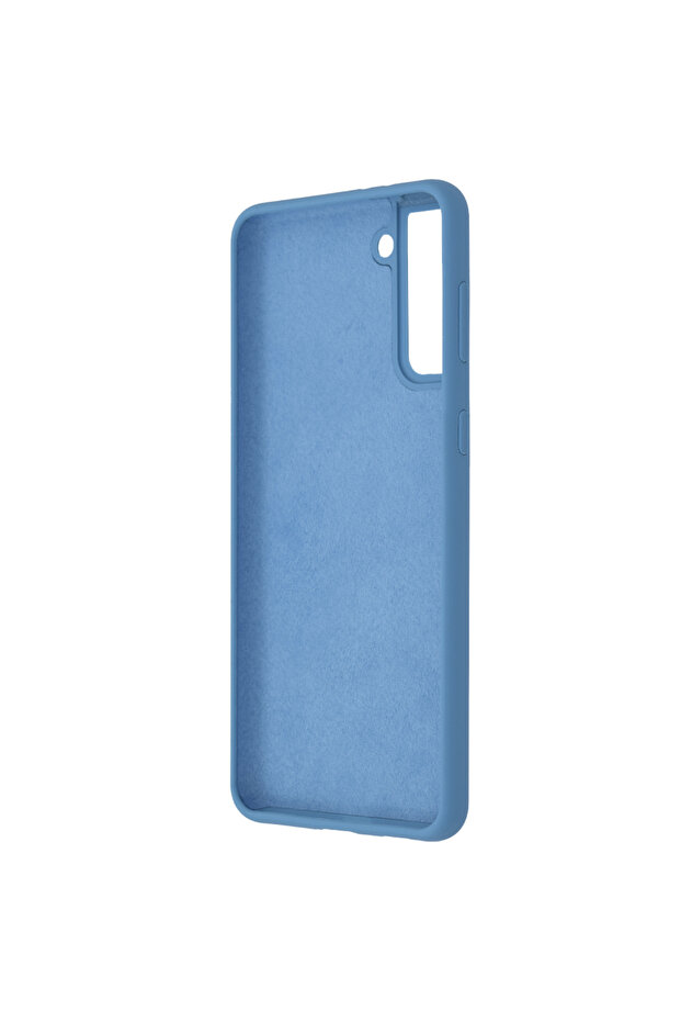 Double Structure Protective Case for Samsung Galaxy S21 Plus, Microfiber, Royal Blue - 3