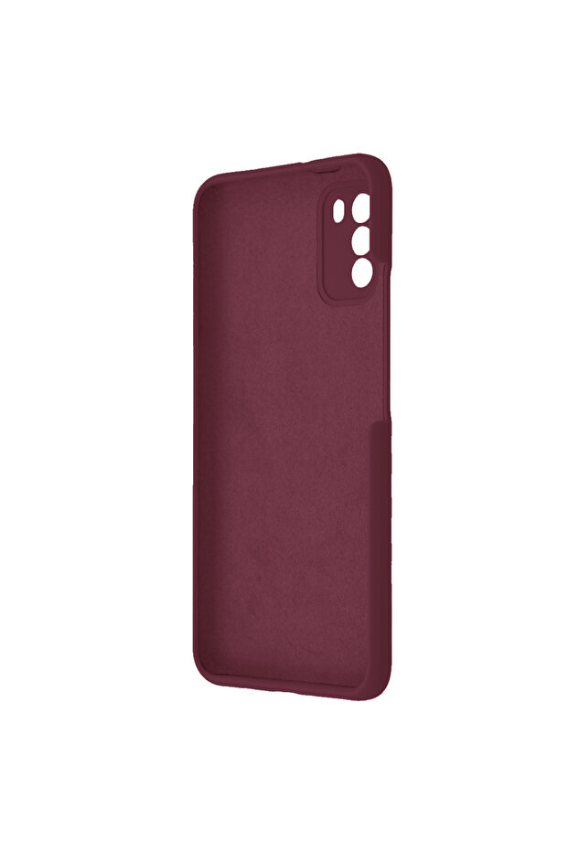Double Structure Protective Case for Xiaomi Poco M3, Microfiber, Matte Burgundy - 3