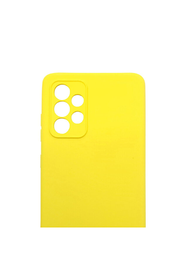 Silicone Case for Samsung Galaxy A33, Microfiber Interior, Yellow - 6
