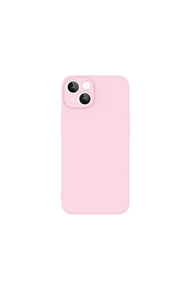 Silicone Case for Apple iPhone 14, Microfiber Interior, Pink - 4