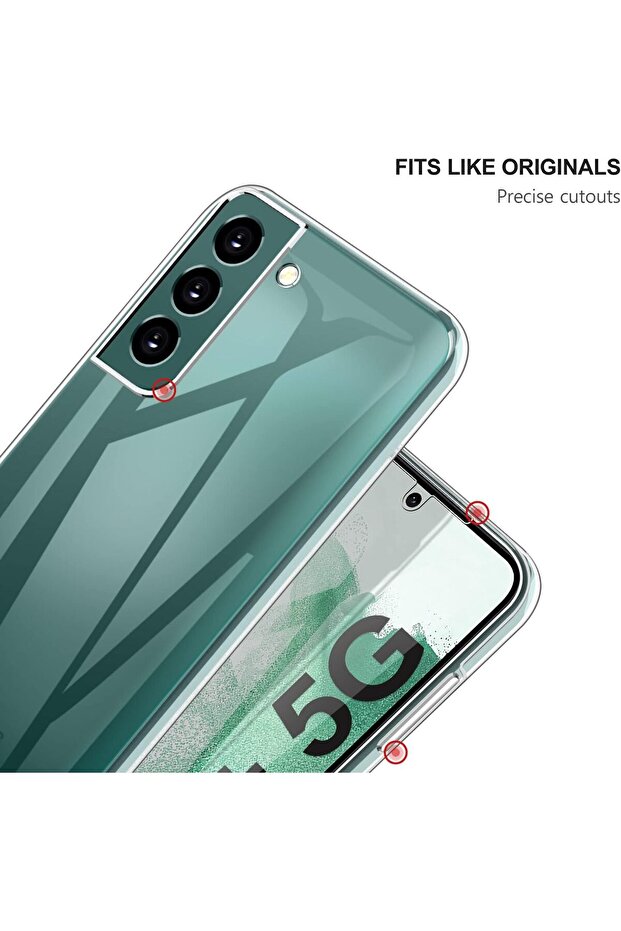 Case and screen protector for Samsung S22 Plus 5G TPU, Transparent - 2