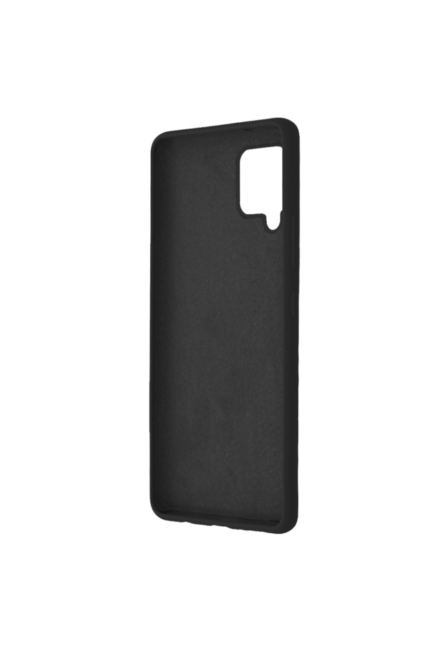 Double Structure Protective Case for Samsung Galaxy A42 5G, Microfiber, Titanium Black - 3