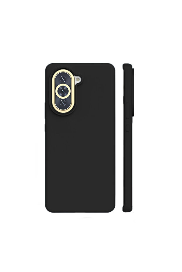 Silicone Case for Huawei Nova 10, Microfiber Interior, Black - 6