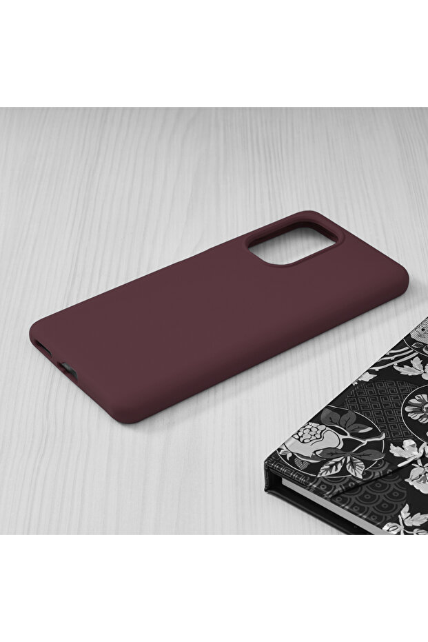 Double Structure Protective Case for Xiaomi Mi 11i / Poco F3, Microfiber, Matte Cherry - 4