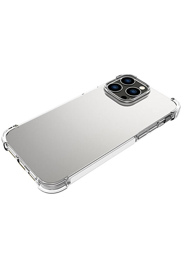 Silicone case compatible with Apple Iphone 14 Pro, Transparent - 4