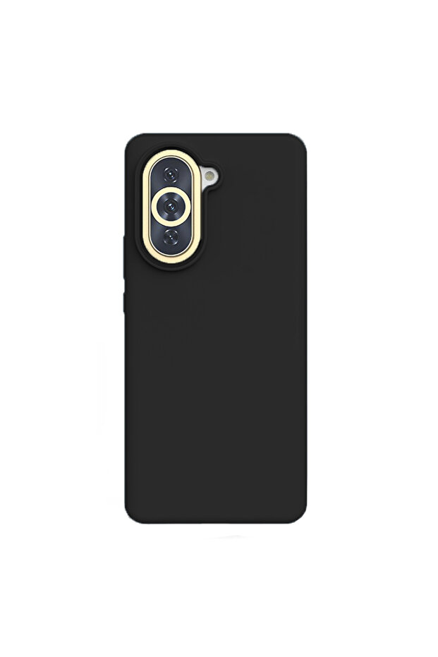 Silicone Case for Huawei Nova 10, Microfiber Interior, Black - 1