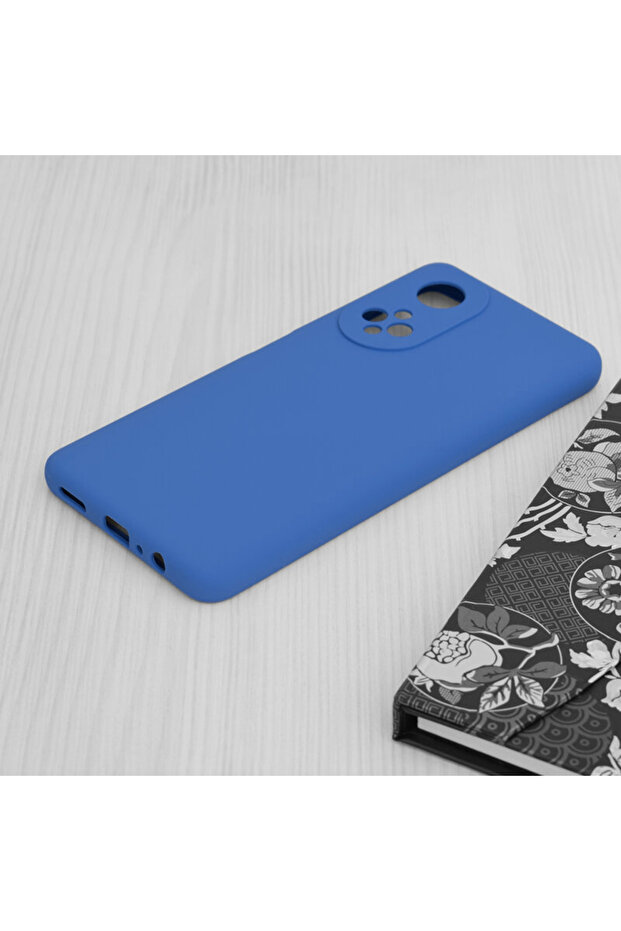 Silicone Case for Honor X7, Microfiber, Camera Protection, Blue - 2