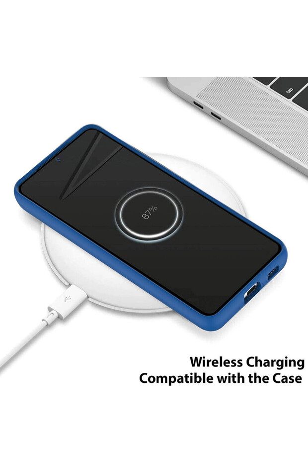 Protective case for Huawei Nova 9, Camera Protection, Microfiber, Blue - 4