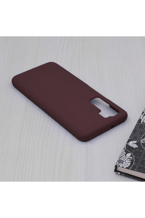 Double Structure Protective Case for Huawei P40 lite 5G, Microfiber, Matte Cherry - 4