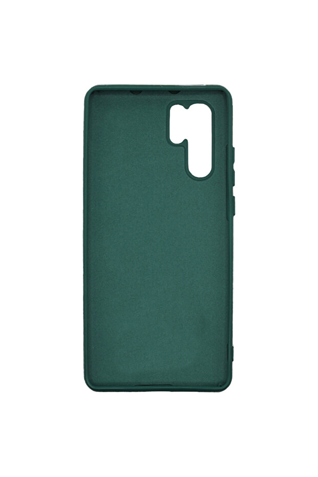 Silicone case for Huawei P30 Pro, Microfiber, Dark Green - 5