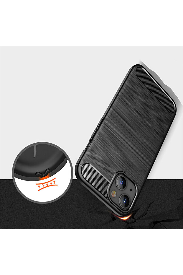 iPhone 13 Case, Techsuit, TPU, Black - 5