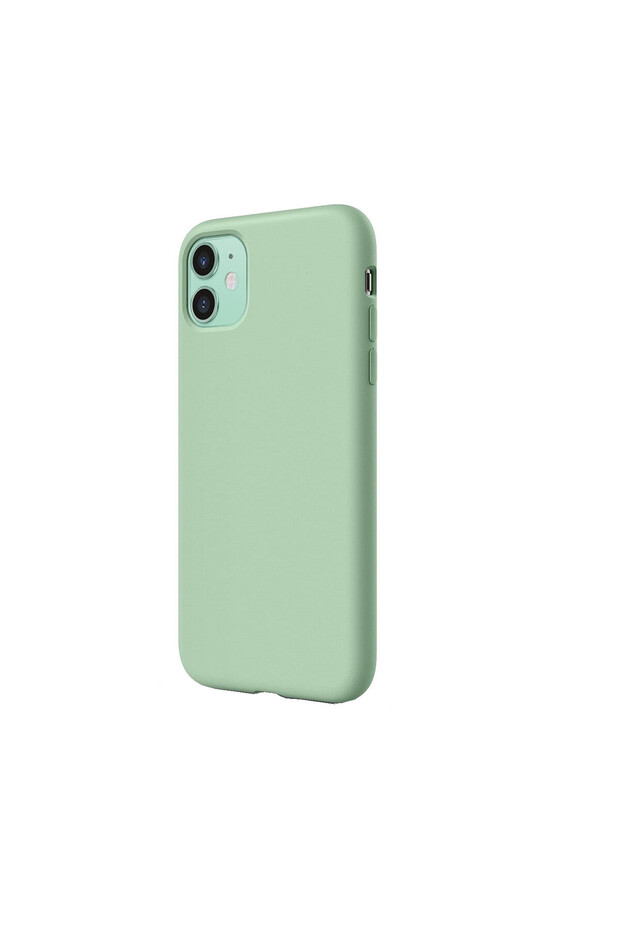 Husa protectie pentru iPhone 11, Silicon, Verde - 1