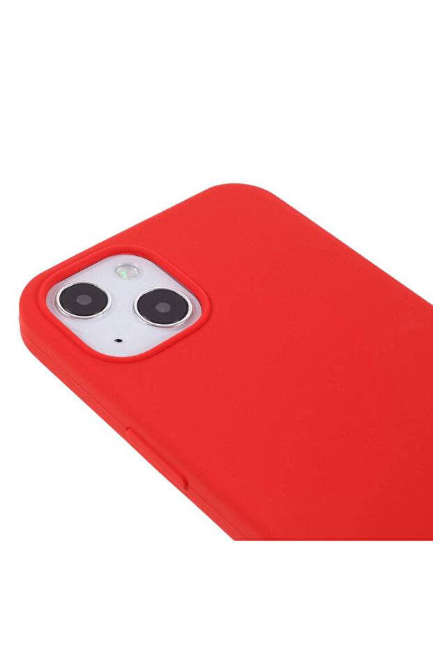 Husa de silicon pentru iPhone 13, Minimalish Design, Tech, Rosu - 3