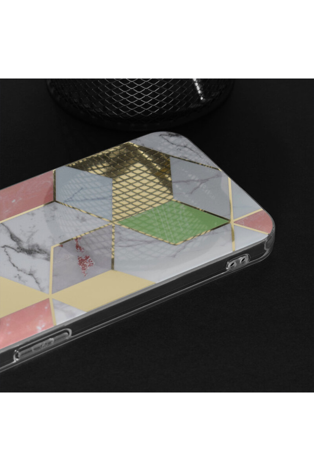 Protective case for Honor Magic5 Lite, Silicone TPU, Marble Design, Light Pink - 5