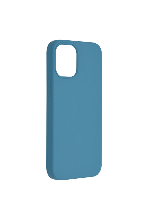 Double Structure Protective Case for iPhone 12 Mini, Microfiber, Royal Blue - 2