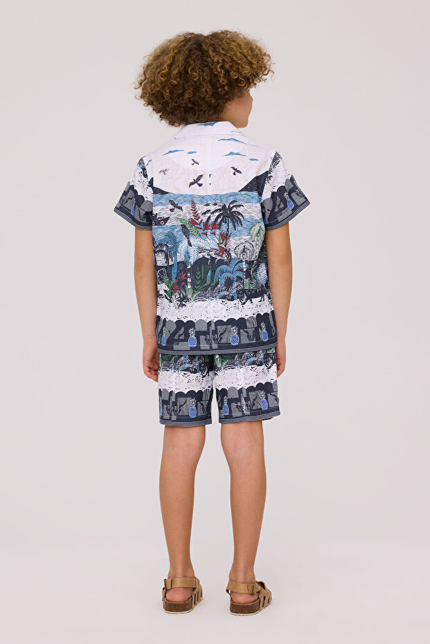 Boy Patterned Shirt - 4