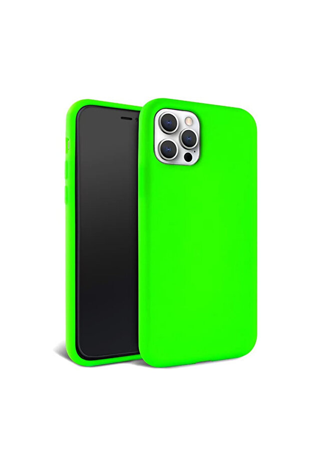 Silicone Case for Apple Iphone 14 Plus, Microfiber, Camera Protection, Green - 4