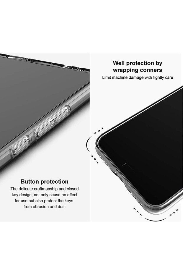 Silicone case for Google Pixel 7A, Transparent - 6