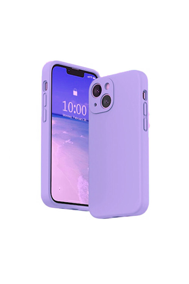 Silicone Case for Apple Iphone 14 Plus, Single Camera Ultra Safe, Microfiber Interior, Purple - 1