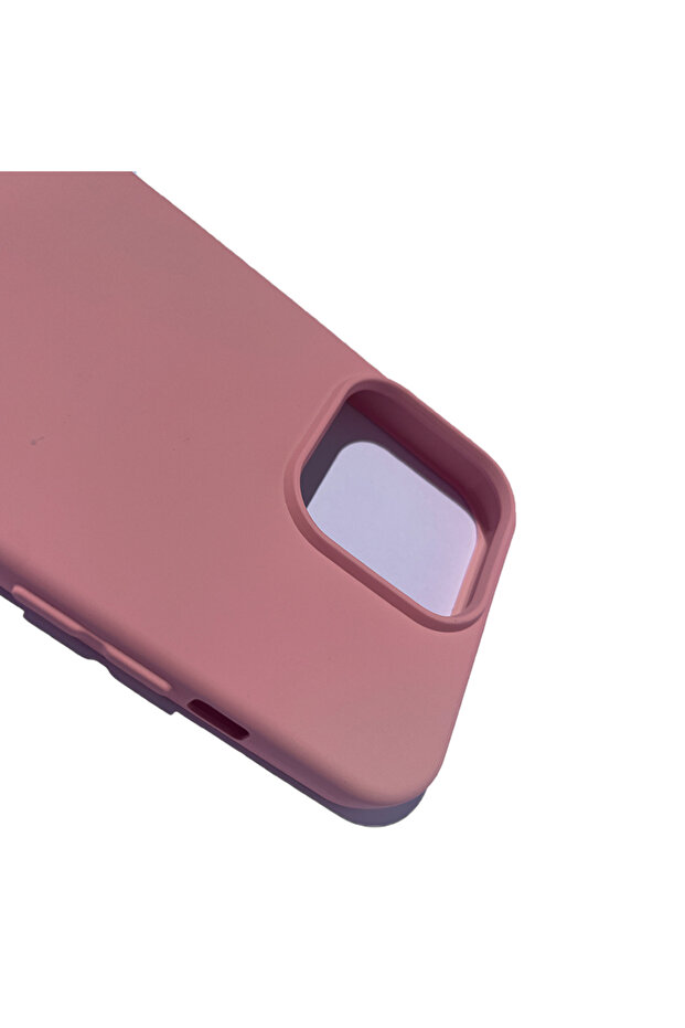 Silicone case for Apple iPhone 13 Pro, Microfiber, Pink - 5