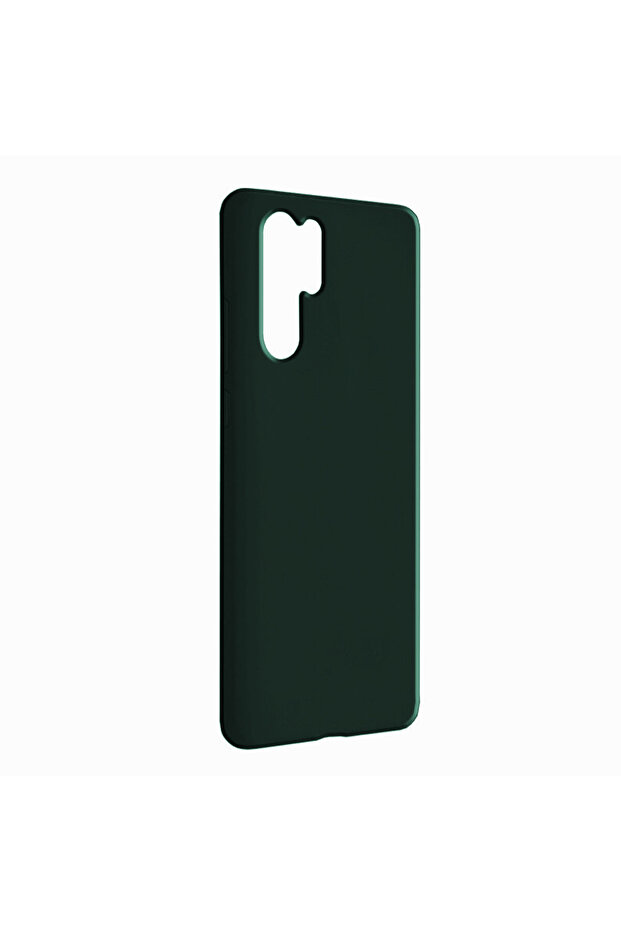Silicone case for Huawei P30 Pro, Microfiber, Dark Green - 2