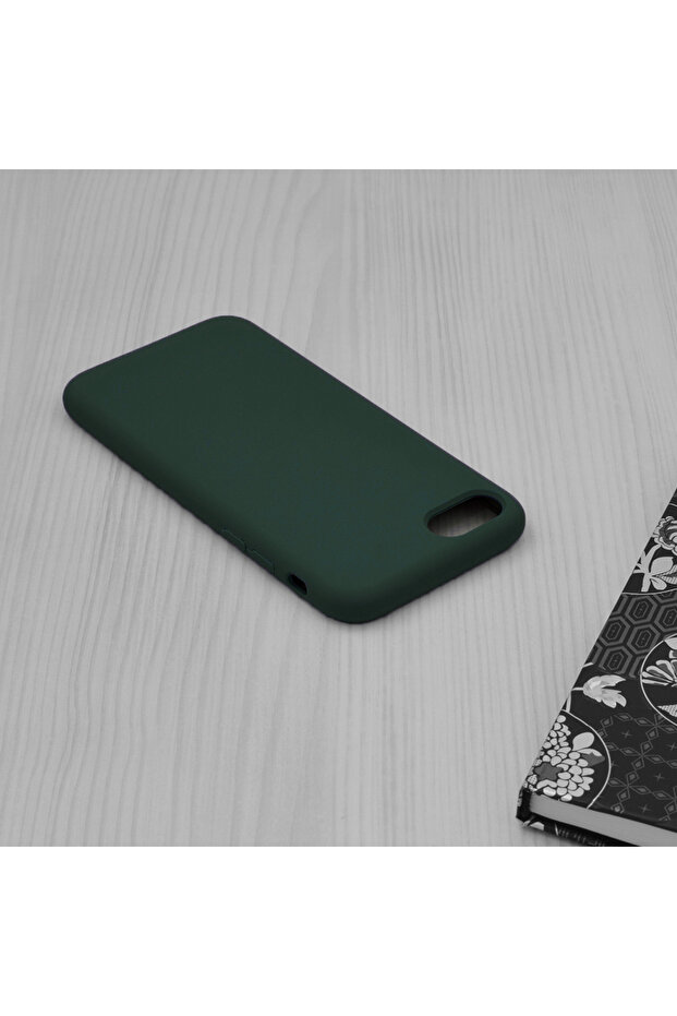 Double Structure Protective Case for iPhone 7 / 8 / SE 2, Microfiber, Oxford Green - 5