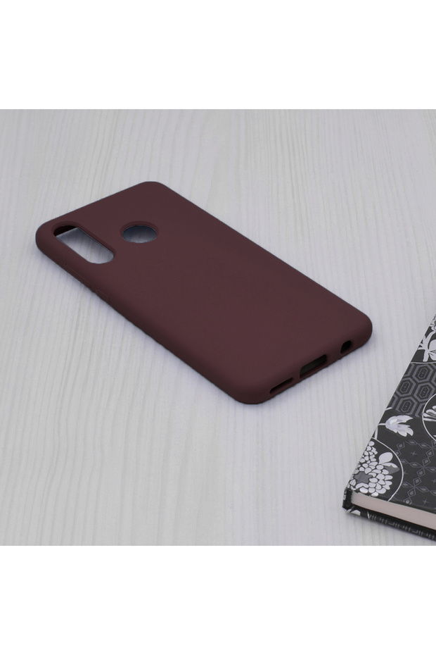 Double Structure Protective Case for Huawei P30 lite, Microfiber, Matte Cherry - 4