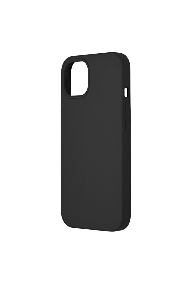 Husa Protectie Double Structure pentru iPhone 13, Microfibra, Negru Titan - 3