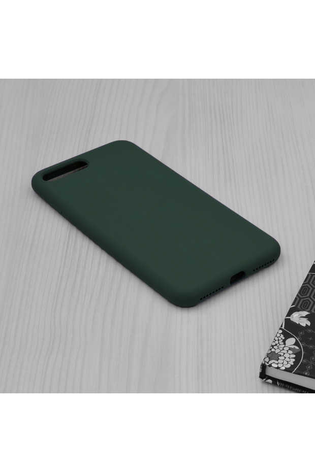 Double Structure Protective Case for iPhone 7 Plus / 8 Plus, Microfiber, Oxford Green - 4