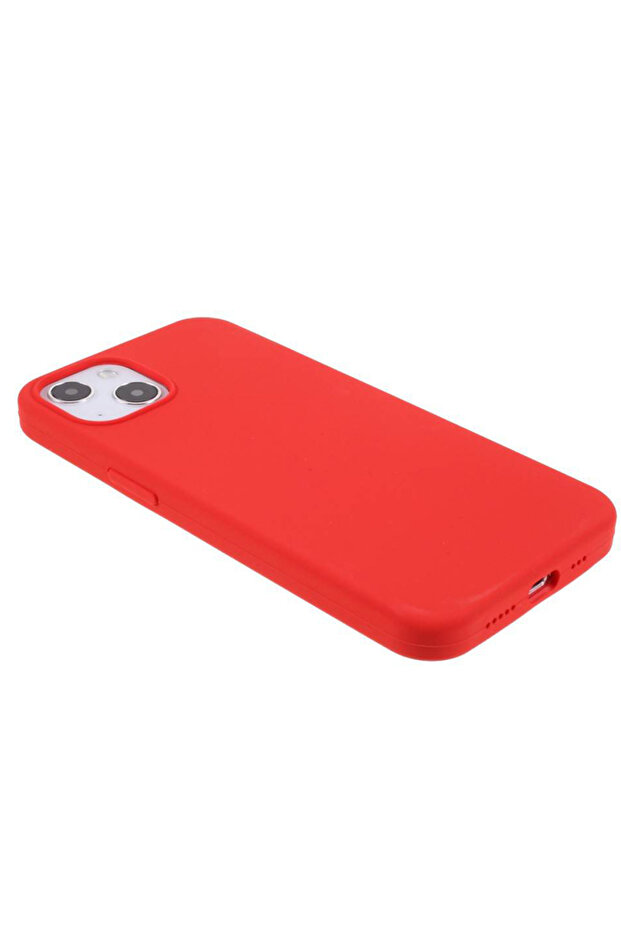 Husa de silicon pentru iPhone 13, Minimalish Design, Tech, Rosu - 4