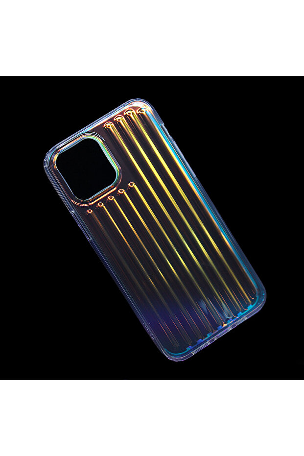 Protective case for Apple Iphone 12, Silicone TPU, Optim Solution, Transparent Multicolor - 5