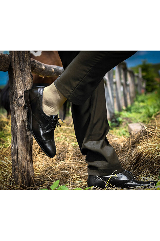 BASIC Beige bamboo socks - 4