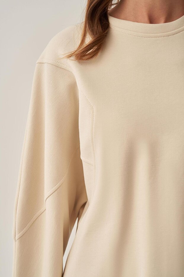 Taş-Oversize İnterlok Sweat - 5